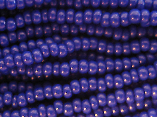 11/0 CZECH GLASS SEED BEADS OPAQUE ROYAL BLUE 1 HANK