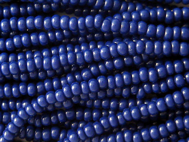 11/0 CZECH GLASS SEED BEADS OPAQUE NAVY BLUE 1 HANK