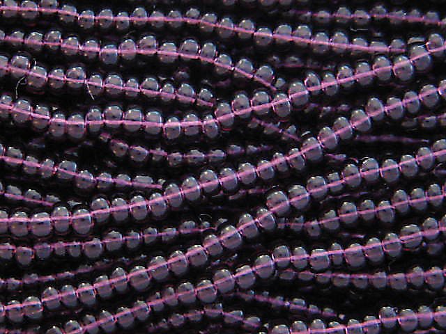11/0 CZECH GLASS SEED BEADS TRANSPARENT DEEP AMETHYST 1 HANK