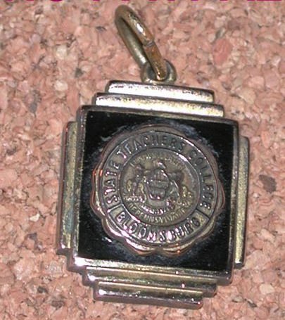 Bloomsburg PA State Teachers College Vintage Charm/Fob gold filled GF FREE SHIPPING DISCOUNT