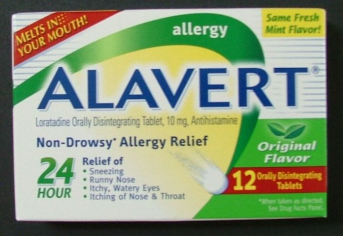 ALAVERT Mint Non-Drowsy Allergy Relief 12 Tablets NIB!