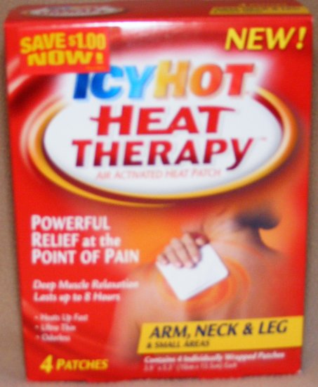 ICY HOT Heat Therapy for Arm, Neck & Leg - 4 Patches