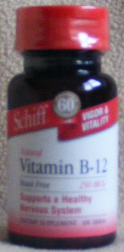 SCHIFF Vitamin B-12 (250 MCG) Supplement - 100 Tablets