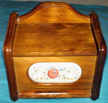 International China Marmalade Wood Recipe Box