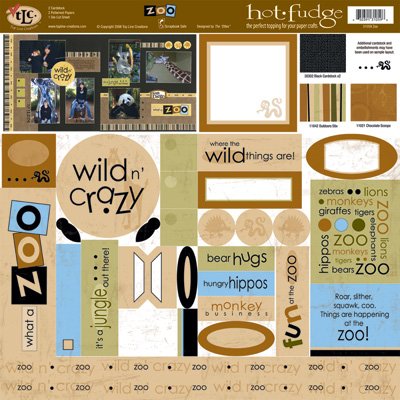 TLC HOT FUDGE Zoo 12 x12 Kit