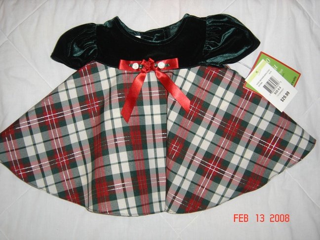 NWT Lovely Bonnie Jean 0-3M Infant Girls Dress