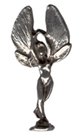Standing Fairy Pole Pewter Mini Figurines Lot of 5