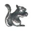 Squirrel Pewter Mini Figurines Lot of 5