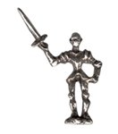 Knight Pewter Mini Figurines Lot of 5
