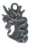 Unicorn Head Pewter Charms Lot of 12