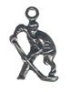 Hockey Player Pewter Charms Lot of 12