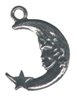 Moon Pewter Charms Lot of 12