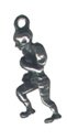 Football Player Pewter Charms Lot of 12