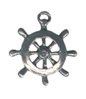 Ships Wheel Pewter Charms Lot of 12