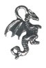 Winged Dragons Pewter Charms Lot of 12