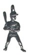Baseball Player Pewter Charms Lot of 12