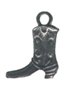 Cowboy Boot Pewter Charms Lot of 12