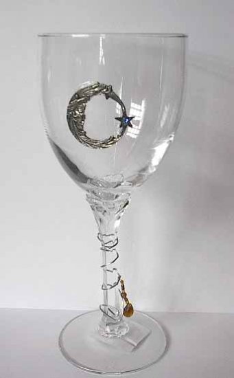 Pewter Moon and Star Wine Glasses Free Shipping