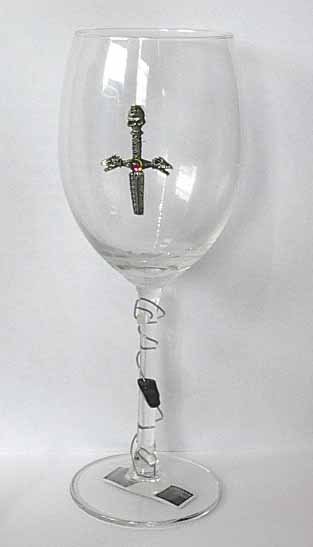 Pewter Sword Wine Glass Free Shipping