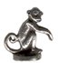 Monkey Pewter Mini Figurines Lot of 5