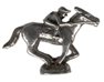 Jockey on Horse Pewter Mini Figurines Lot of 5