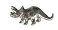 Rhino Pewter Mini Figurines Lot of 5