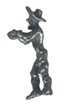 Miner Standing Pewter Mini Figurines Lot of 5