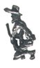 Miner Kneeling Pewter Mini Figurines Lot of 5