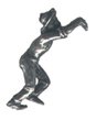 Miner Leaping Pewter Mini Figurines Lot of 5