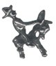 Miner on Donkey Pewter Mini Figurines Lot of 5