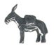 Mule Pewter Mini Figurines Lot of 5