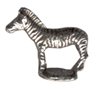Zebra Pewter Mini Figurines Lot of 5