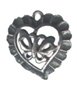 Lot of 12 Pewter Butterfly Hearts Charms Free Shipping