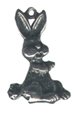 Lot of 12 Pewter Rabbit Charms Free Shipping