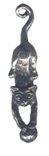 Lot of 12 Pewter Hanging Cat Charms Free Shipping