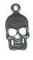 Lot of 12 Pewter Skull Charms Free Shipping