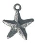 Lot of 12 Pewter Star Fish Charms Free Shipping