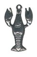 Lot of 12 Pewter Lobster Charms Free Shipping