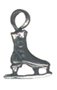 Lot of 12 Pewter Skates Charms Free Shipping