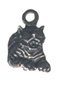 Lot of 12 PewterTiger Cat Charms Free Shipping