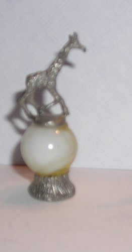 giraffe Mini Pewter Figurines on Marble