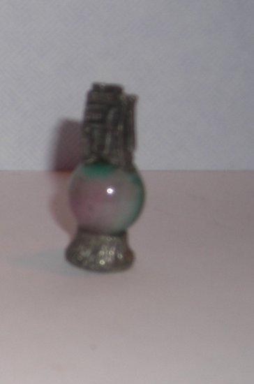 Slot Machine Mini Pewter Figurines on Marble