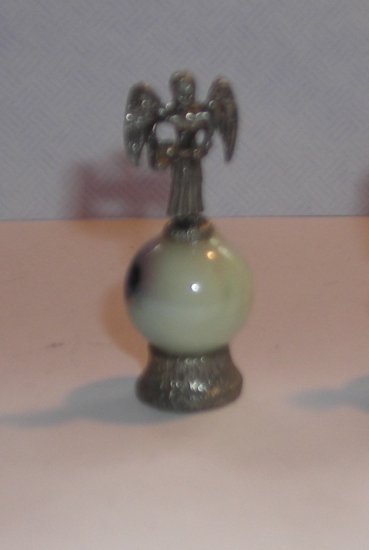 Angel Mini Pewter Figurines on Marble