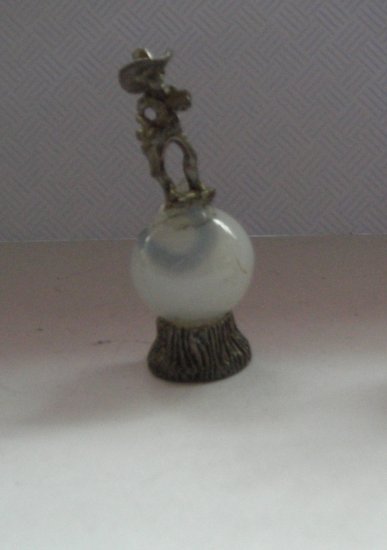 Cowboy Mini Pewter Figurines on Marble
