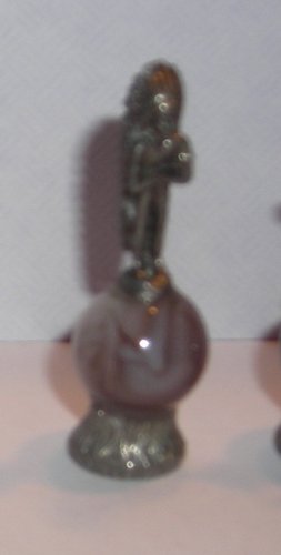 Indian Mini Pewter Figurines on Marble