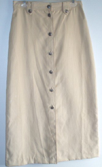 Lady Cheyenne Buff Ultra Suede Skirt Silver Conchos NWOT