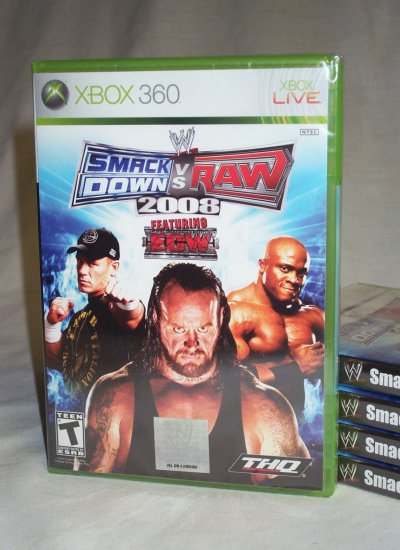 WWE SmackDown vs. Raw 2008 - BRAND NEW FACTORY SEALED Xbox 360 IN STOCK