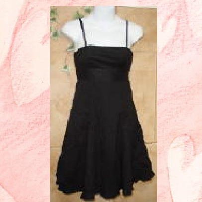 NWT GAP Black Sundress with Peakaboo Pleat Hem Dress 2