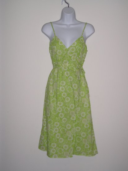 NWOT MOSSIMO sexy green hippie boho wrap sun dress ~ S