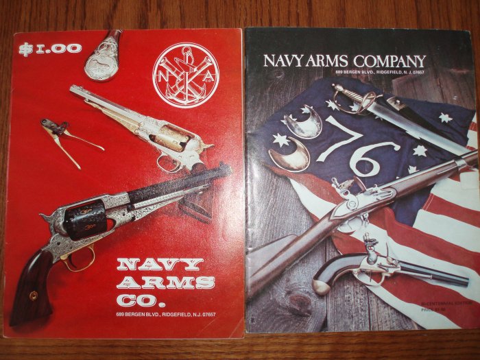 Lot of 2 NaVY ARmS Old Gun Catalogs 1972 76